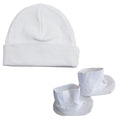 Ensemble casquette et chaussures Bambini - Blan